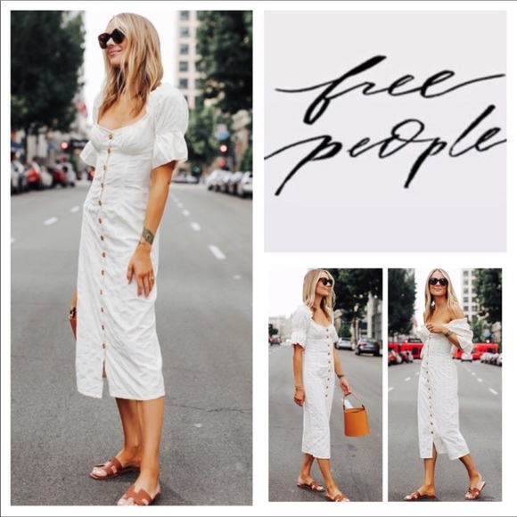 Free People Dresses & Skirts - 🆕Free People Acting Cool Midi Dress.  NWOT.